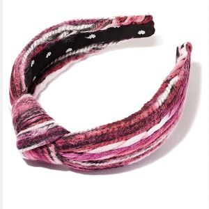 Elle Sadoughi Headband Berry Rue Madame Mixed Yarn Style